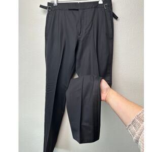 Tom Ford Black Tuxedo Trousers Men’s Size 46 Grosgrain Side Stripe